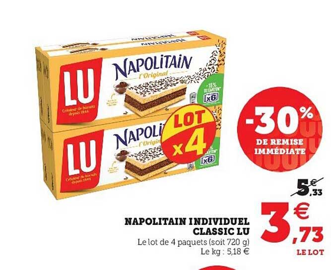 Napolitain Individuel Classic Lu