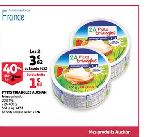 p'tits triangles auchan