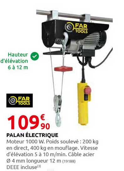 palan électrique far tools