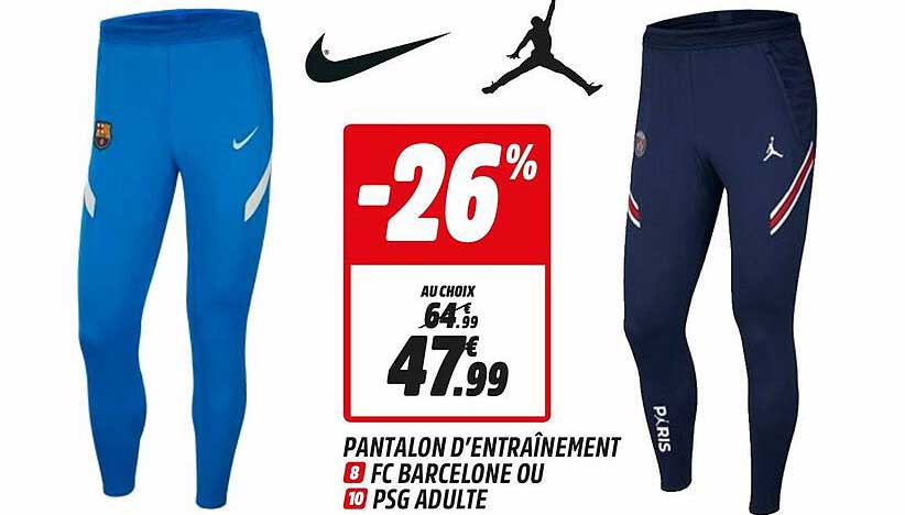 pantalon d'entraînement fc barcelone ou psg adulte