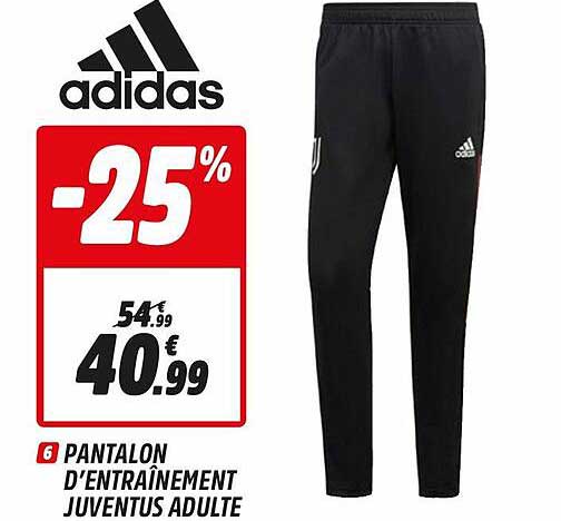 pantalon d'entraînement juventus adulte adidas