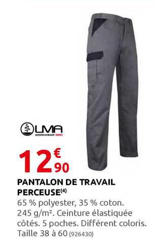 pantalon de travail perceuse lma
