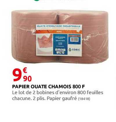 papier ouate chamois 800 f