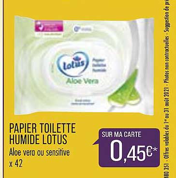 Papier Toilette Humide Lotus