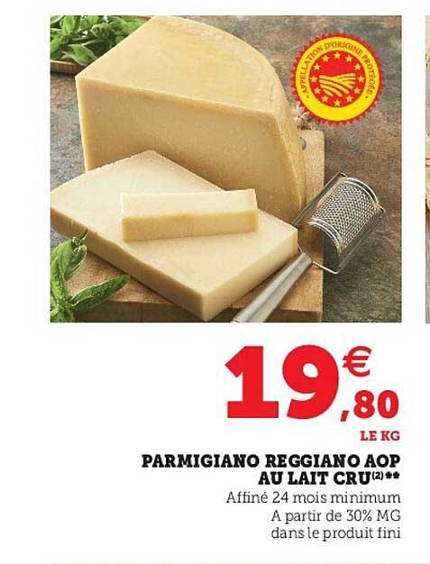 Parmigiano Reggiano Aop Au Lait Cru