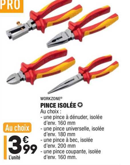 pince isolée workzone
