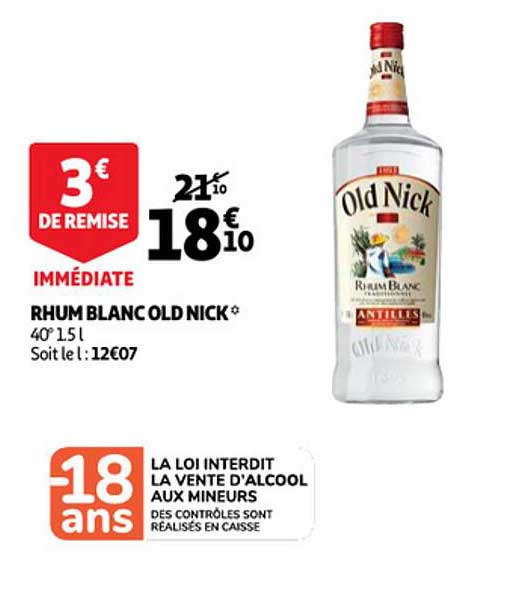 rhum blanc old nick