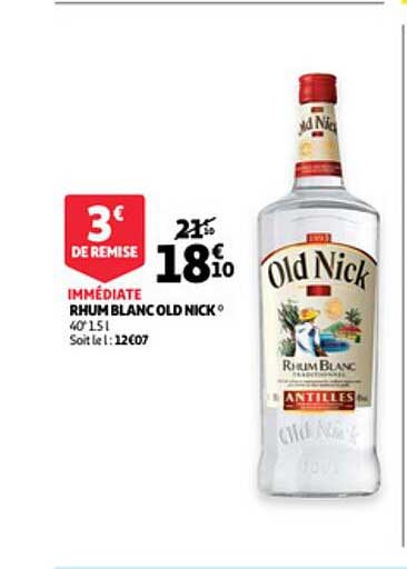 rhum blanc old nick