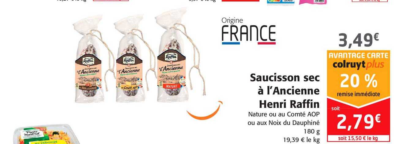 saucisson sec à l'ancienne henri raffin