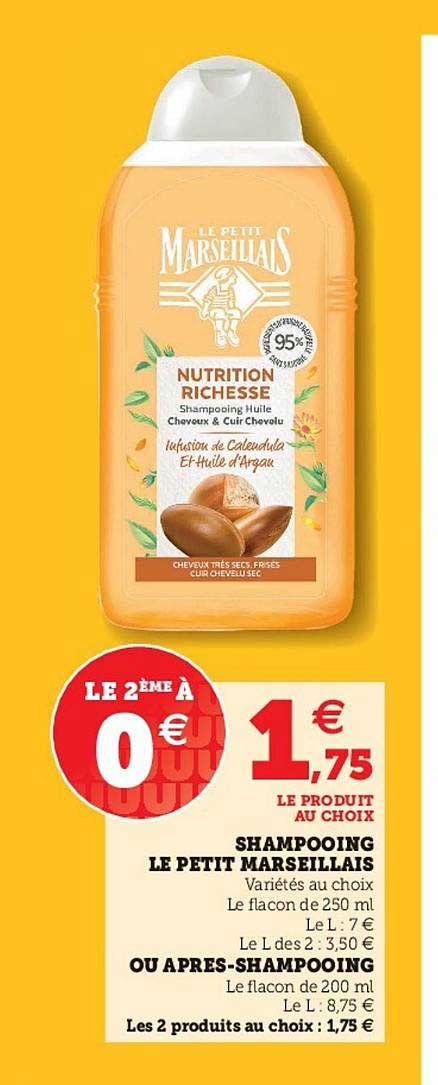 shampooing le petit marseillais ou après-shampooing