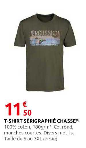 t-shirt sérigraphié chasse