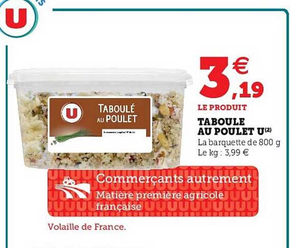 Taboulé Au Poulet U
