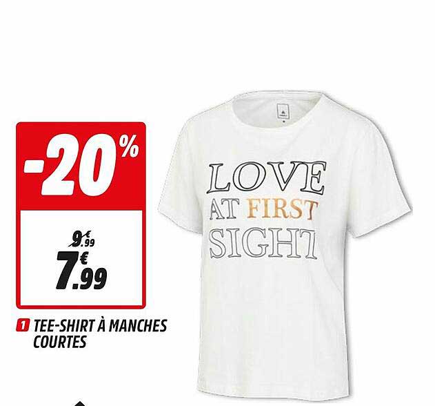 tee-shirt à manches courtes