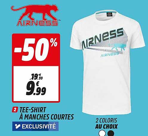 tee-shirt à manches courtes airness