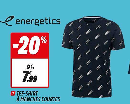 tee-shirt à manches courtes energetics