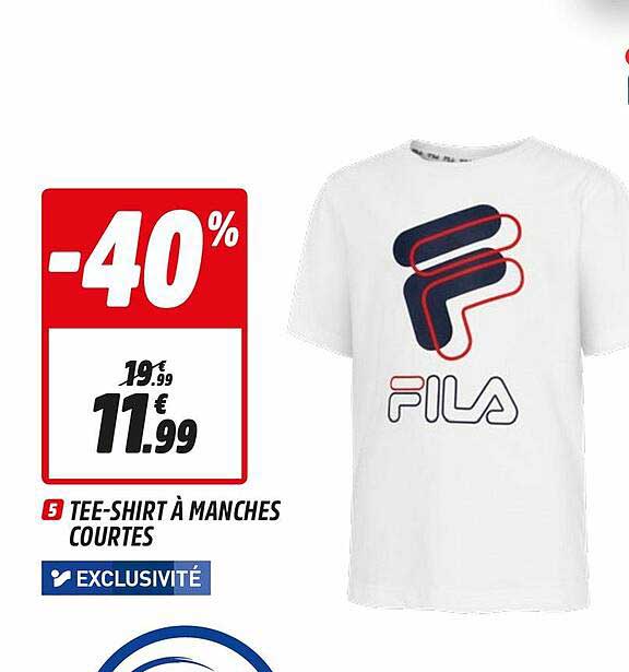 tee-shirt à manches courtes fila