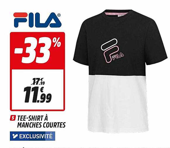 tee-shirt à manches courtes fila
