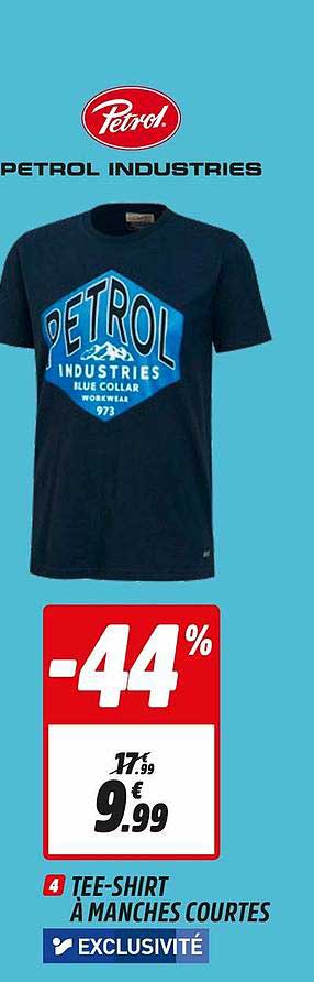 tee-shirt à manches courtes petrol industries