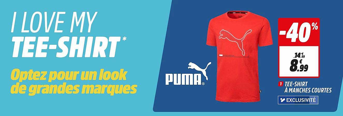 tee-shirt à manches courtes puma