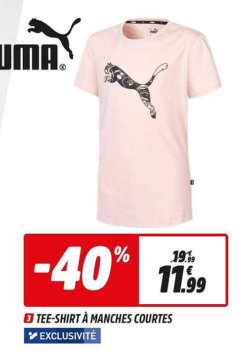 tee-shirt à manches courtes puma