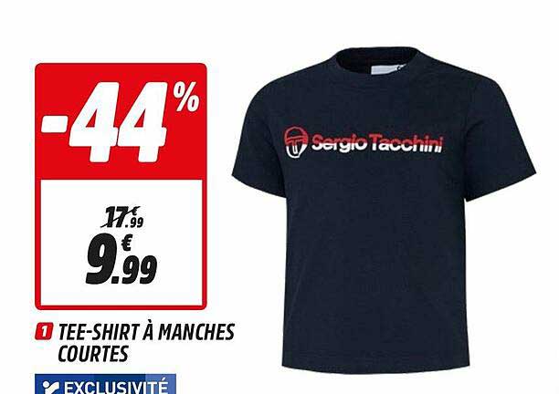 tee-shirt à manches courtes sergio tacchini