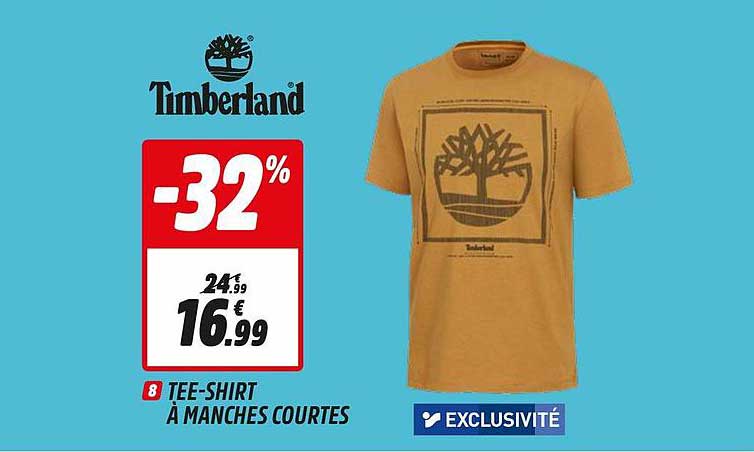 tee-shirt à manches courtes timberland