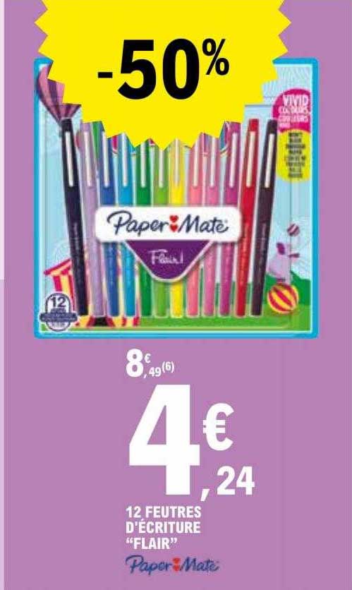 12 Feutres D'écriture "flair" Paper Mate
