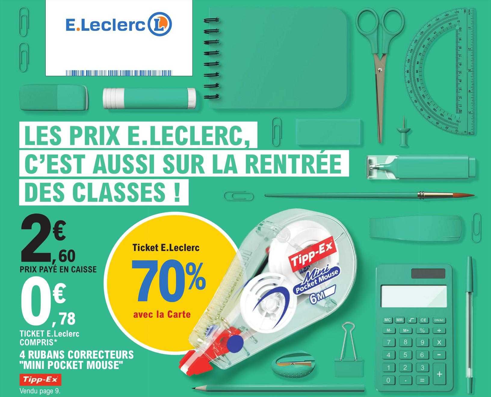 4 rubans correcteurs "mini pocket mouse" tipp-ex