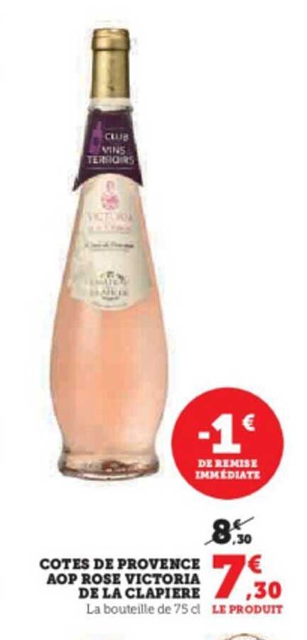 côtes de provence aop rosé victoria de la clapière