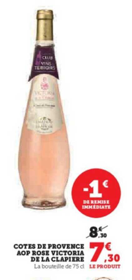 côtes de provence aop rosé victoria de la clapière