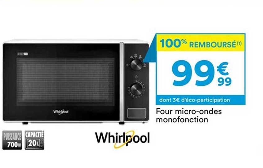 four micro-ondes monofonction whirlpool