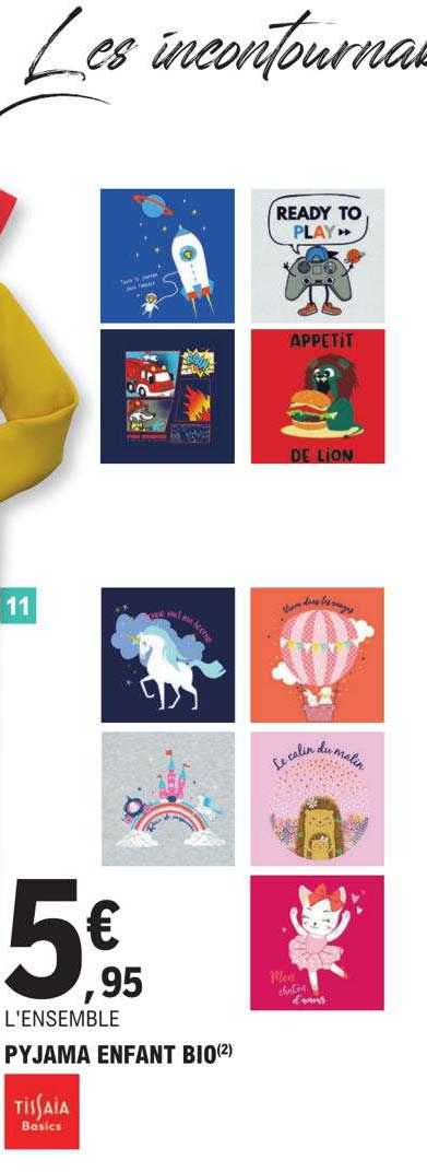 Pyjama Enfant Bio Tissaia Basics