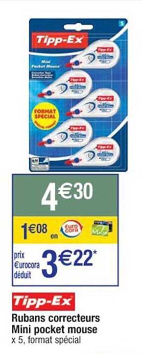 rubans correcteurs mini pocket mouse tipp-ex