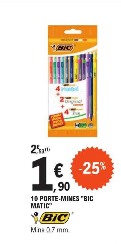 10 porte-mines "bic matic"