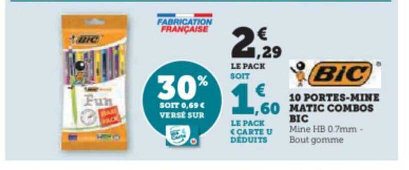 10 portes- mine matic combos bic