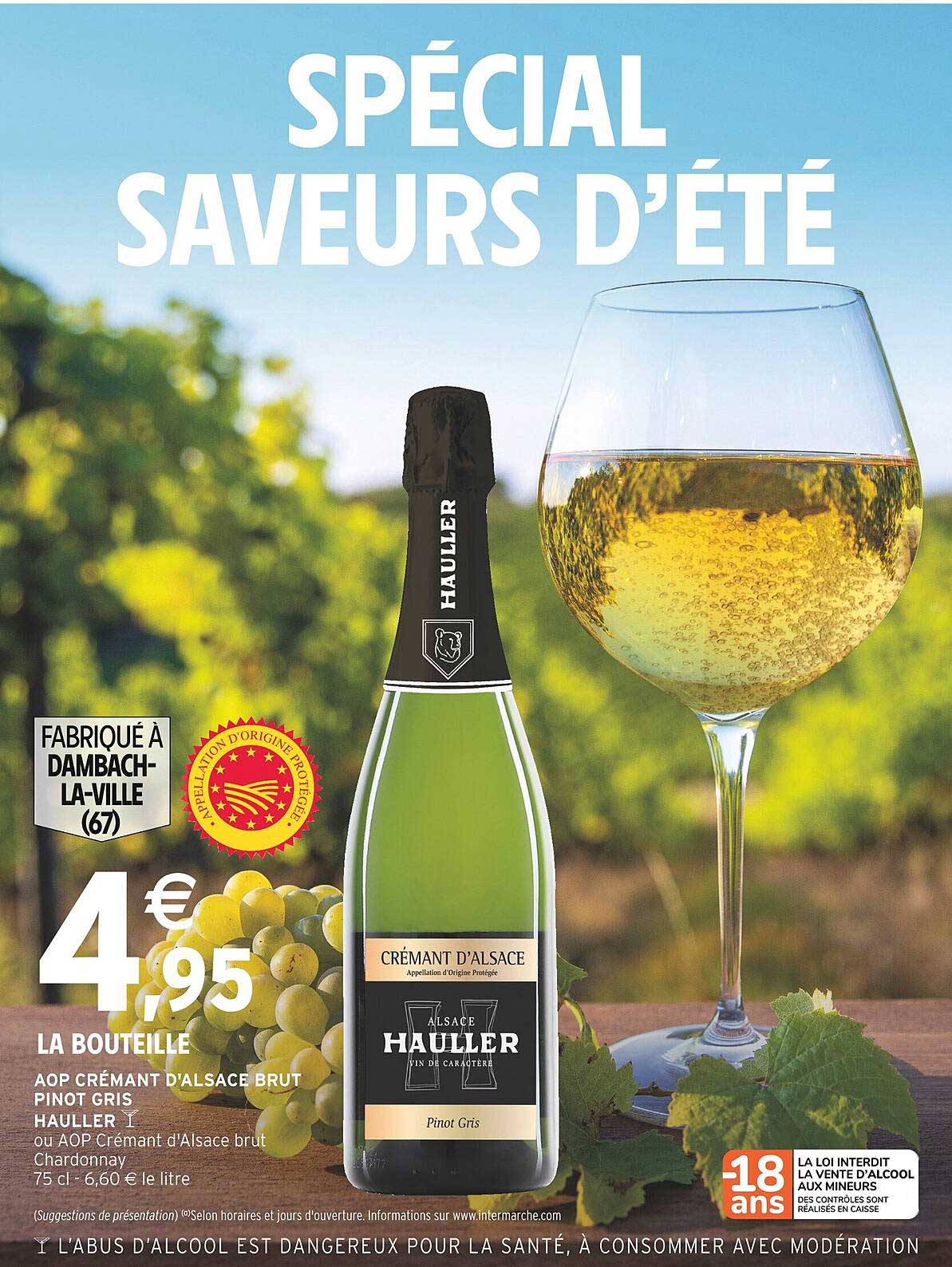 aop crémant d'alsace brut pinot gris hauller