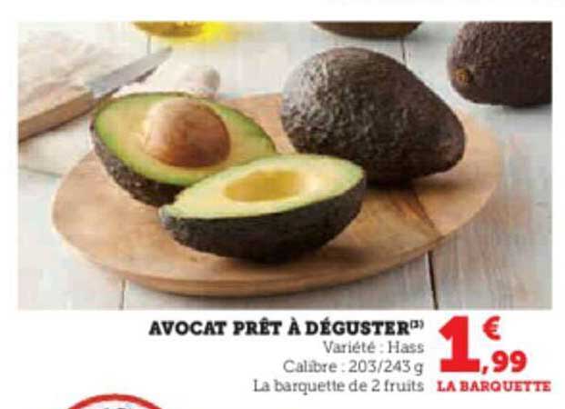 avocat prêt à déguster