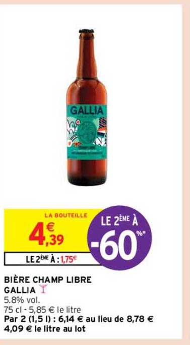 bière champ libre gallia