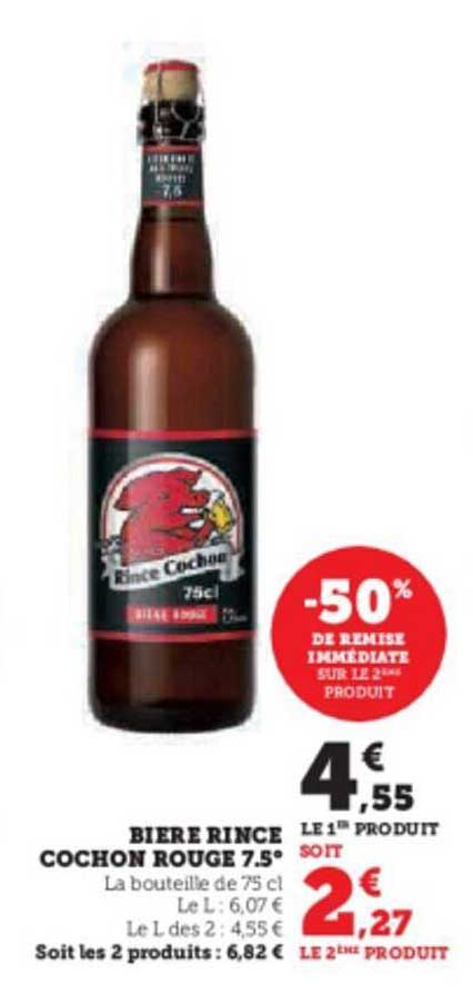 bière rince cochon rouge 7.5°