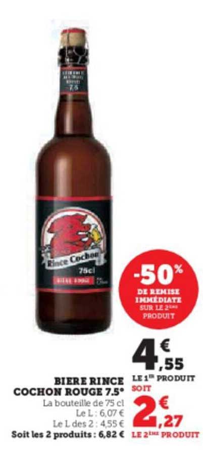 bière rince cochon rouge 7.5°