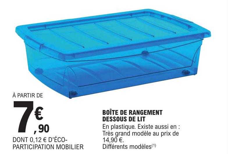 Boîte De Rangement Dessous De Lit