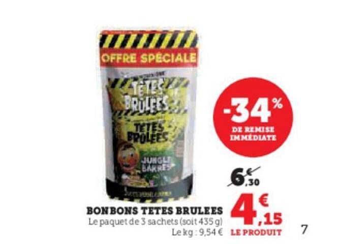 bonbons têtes brulées