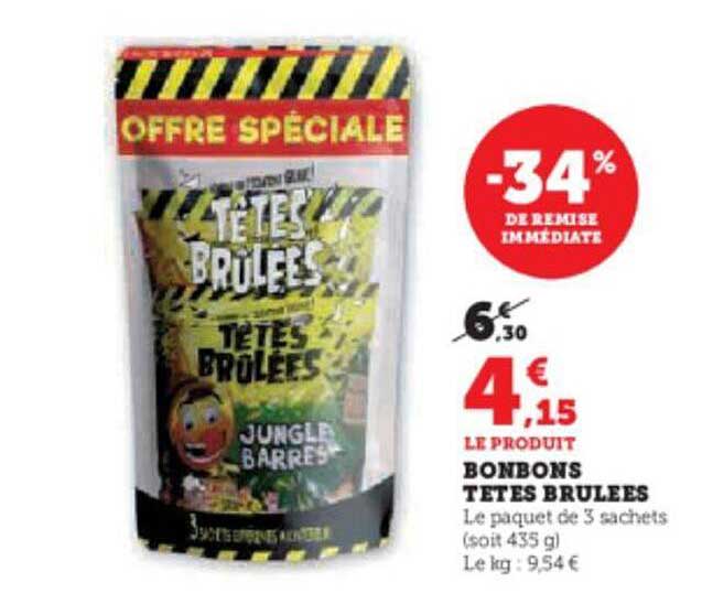 bonbons têtes brûlées