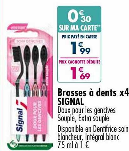 Brosses à Dents X 4 Signal