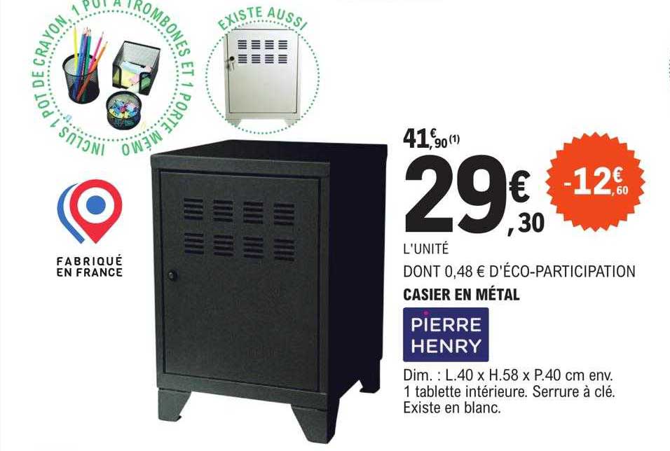 Casier En Métal Pierre Henry
