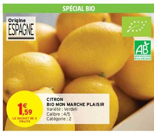 citron bio mon marché plaisir verdeli