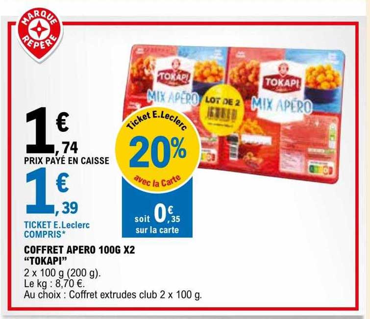 coffret apéro 100g x 2 "tokapi"