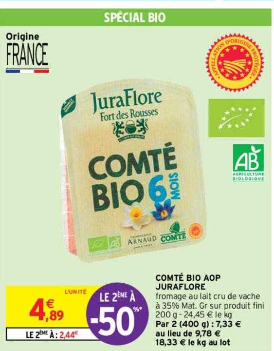 Comté Bio Aop Juraflore