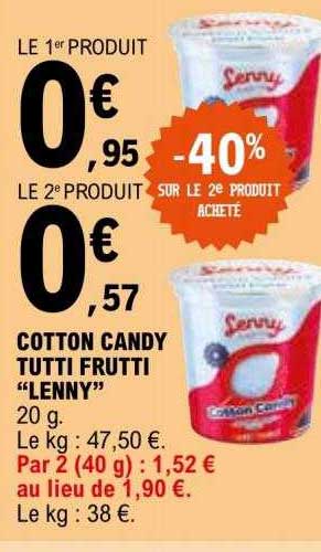 cotton candy tutti frutti "lenny"