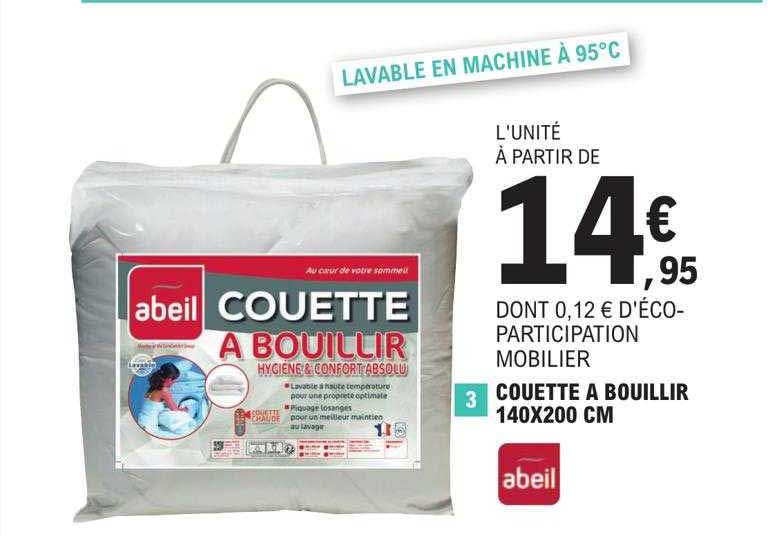 Couette à Bouillir 140 X 200 Cm Abeil